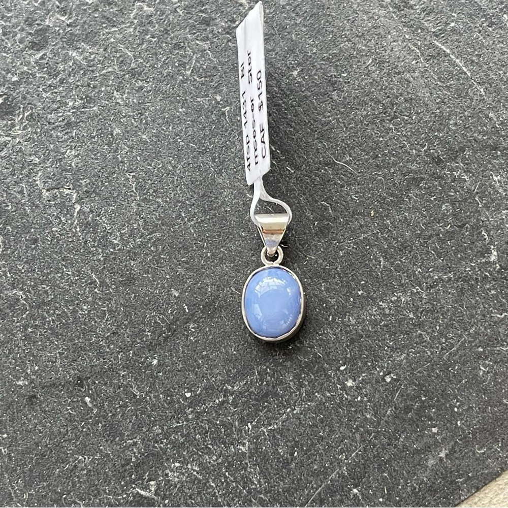 Elegant Sterling Silver 925 Blue Star Sapphire Pendant - Picture 6 of 11